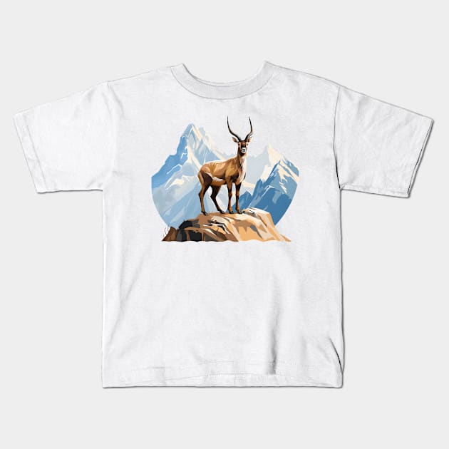 chamois Kids T-Shirt by zooleisurelife